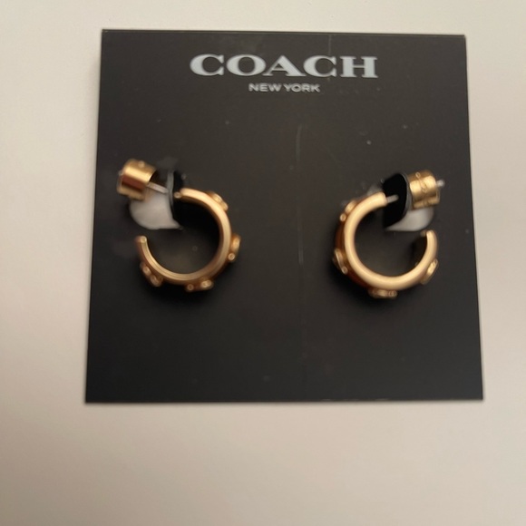 NWT Coach Orange Signature Earrings - Picture 9 of 9